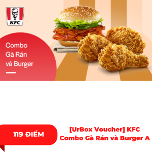 [UrBox Voucher] KFC Combo Gà Rán và Burger A 
